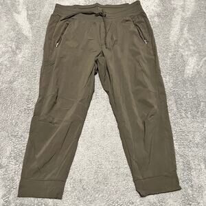 Athleta Pants Womens 18 Trekkie North Jogger Green Cropped Nylon